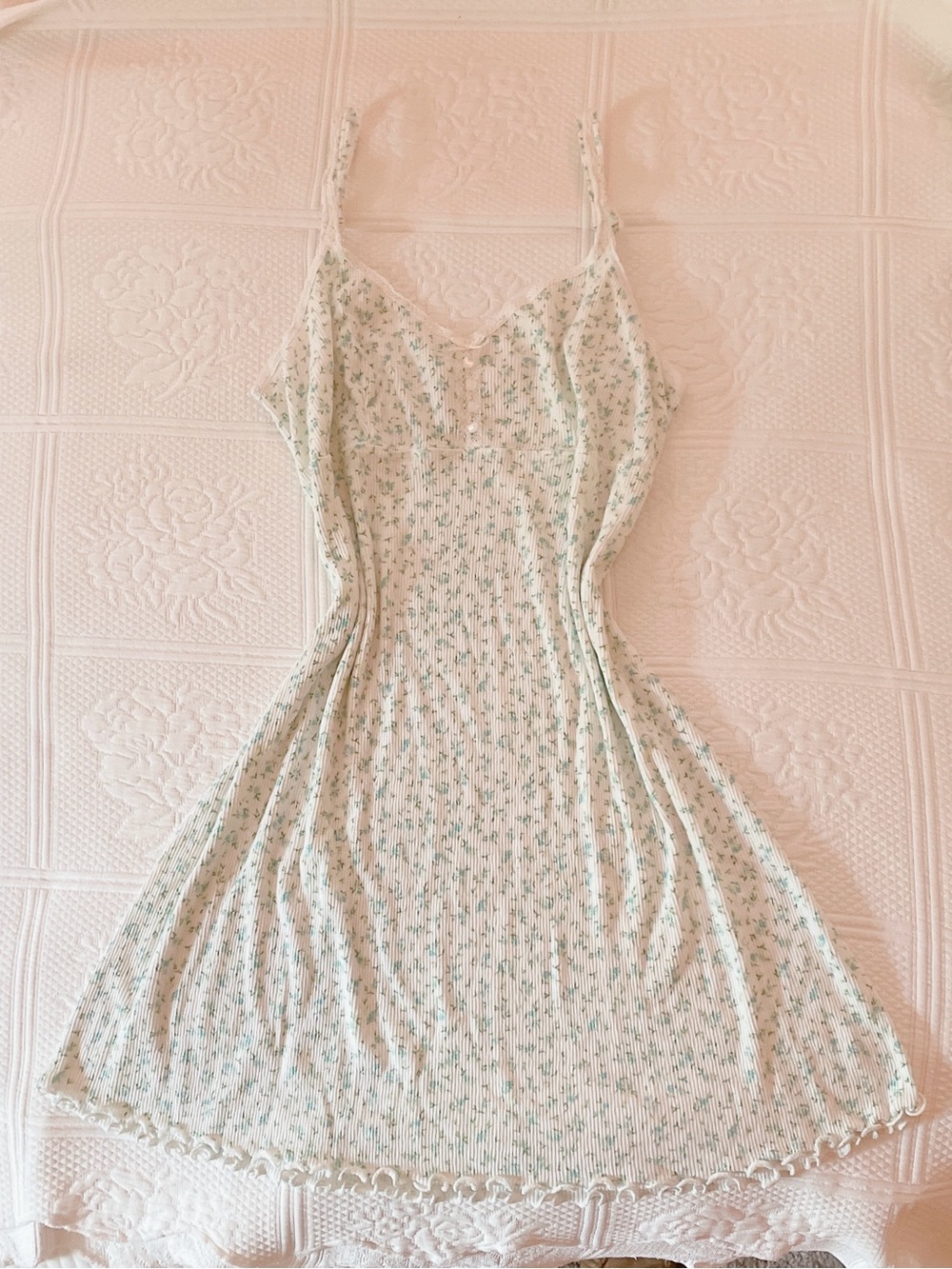 ྀིྀིྀིྀིྀི vintage victoria’s secret country blue floral slip dress